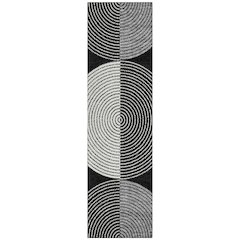 Machine Washable Indoor/Outdoor Chantille ACN2281 Black 2'3" x 7'6" Runner Rug
