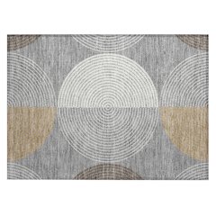 Machine Washable Indoor/Outdoor Chantille ACN2281 Gray 1'8" x 2'6" Rug