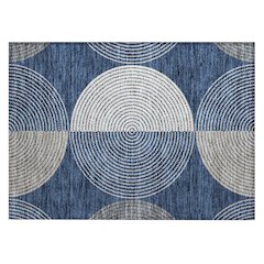 Machine Washable Indoor/Outdoor Chantille ACN2281 Blue 1'8" x 2'6" Rug