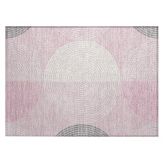 Machine Washable Indoor/Outdoor Chantille ACN2281 Pink 1'8" x 2'6" Rug
