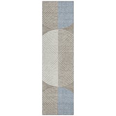 Machine Washable Indoor/Outdoor Chantille ACN2281 Brown 2'3" x 7'6" Runner Rug