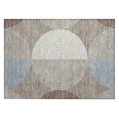 Machine Washable Indoor/Outdoor Chantille ACN2281 Brown 1'8" x 2'6" Rug