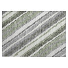 Machine Washable Indoor/Outdoor Chantille ACN2282 Green 1'8" x 2'6" Rug