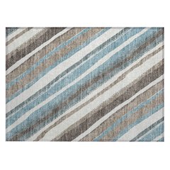 Machine Washable Indoor/Outdoor Chantille ACN2282 Brown 1'8" x 2'6" Rug