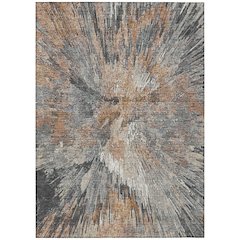 Machine Washable Indoor/Outdoor Chantille ACN2283 Orange 2'6" x 3'10" Rug