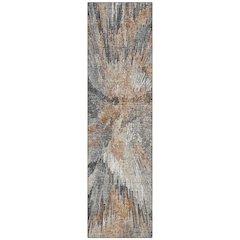 Machine Washable Indoor/Outdoor Chantille ACN2283 Orange 2'3" x 7'6" Runner Rug