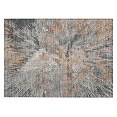 Machine Washable Indoor/Outdoor Chantille ACN2283 Orange 1'8" x 2'6" Rug