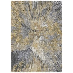 Machine Washable Indoor/Outdoor Chantille ACN2283 Gold 2'6" x 3'10" Rug