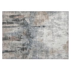 Machine Washable Indoor/Outdoor Chantille ACN2284 Brown 1'8" x 2'6" Rug