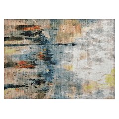 Machine Washable Indoor/Outdoor Chantille ACN2284 Ivory 1'8" x 2'6" Rug