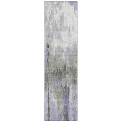 Machine Washable Indoor/Outdoor Chantille ACN2284 Purple 2'3" x 7'6" Runner Rug