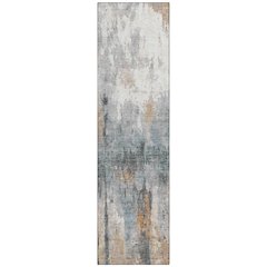Machine Washable Indoor/Outdoor Chantille ACN2284 Orange 2'3" x 7'6" Runner Rug