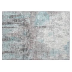 Machine Washable Indoor/Outdoor Chantille ACN2284 Teal 1'8" x 2'6" Rug