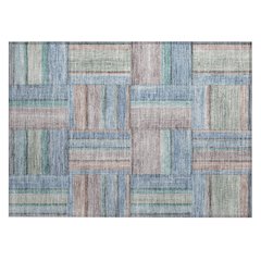 Machine Washable Indoor/Outdoor Chantille ACN2285 Blue 1'8" x 2'6" Rug