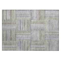 Machine Washable Indoor/Outdoor Chantille ACN2285 Green 1'8" x 2'6" Rug
