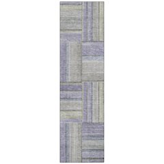 Machine Washable Indoor/Outdoor Chantille ACN2285 Purple 2'3" x 7'6" Runner Rug