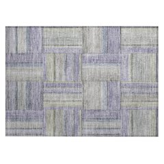 Machine Washable Indoor/Outdoor Chantille ACN2285 Purple 1'8" x 2'6" Rug