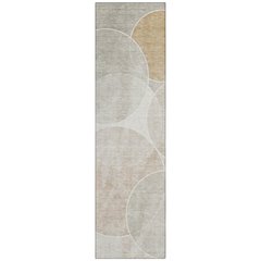 Machine Washable Indoor/Outdoor Chantille ACN2286 Brown 2'3" x 7'6" Runner Rug