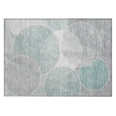 Machine Washable Indoor/Outdoor Chantille ACN2286 Teal 1'8" x 2'6" Rug