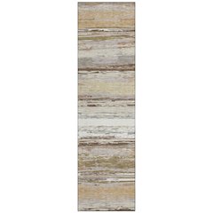 Machine Washable Indoor/Outdoor Chantille ACN2287 Brown 2'3" x 7'6" Runner Rug