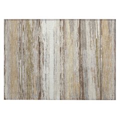 Machine Washable Indoor/Outdoor Chantille ACN2287 Brown 1'8" x 2'6" Rug