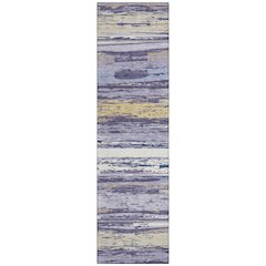 Machine Washable Indoor/Outdoor Chantille ACN2287 Purple 2'3" x 7'6" Runner Rug