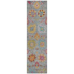 Machine Washable Indoor/Outdoor Chantille ACN2288 Gray 2'3" x 7'6" Runner Rug