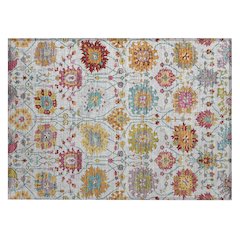 Machine Washable Indoor/Outdoor Chantille ACN2288 Ivory 1'8" x 2'6" Rug