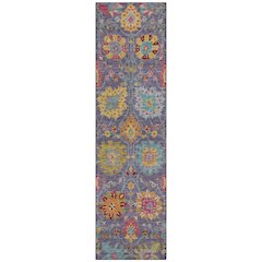 Machine Washable Indoor/Outdoor Chantille ACN2288 Purple 2'3" x 7'6" Runner Rug