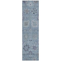 Machine Washable Indoor/Outdoor Chantille ACN2289 Blue 2'3" x 7'6" Runner Rug