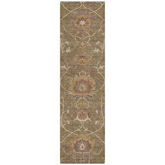 Machine Washable Indoor/Outdoor Chantille ACN2290 Brown 2'3" x 7'6" Runner Rug