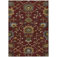 Machine Washable Indoor/Outdoor Chantille ACN2290 Red 2'6" x 3'10" Rug
