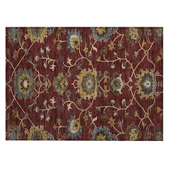 Machine Washable Indoor/Outdoor Chantille ACN2290 Red 1'8" x 2'6" Rug