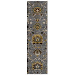 Machine Washable Indoor/Outdoor Chantille ACN2290 Gray 2'3" x 7'6" Runner Rug
