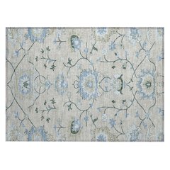Machine Washable Indoor/Outdoor Chantille ACN2291 Brown 1'8" x 2'6" Rug