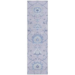 Machine Washable Indoor/Outdoor Chantille ACN2291 Purple 2'3" x 7'6" Runner Rug