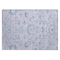 Machine Washable Indoor/Outdoor Chantille ACN2291 Purple 1'8" x 2'6" Rug