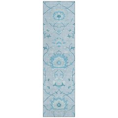 Machine Washable Indoor/Outdoor Chantille ACN2291 Blue 2'3" x 7'6" Runner Rug