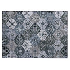Machine Washable Indoor/Outdoor Chantille ACN2292 Blue 1'8" x 2'6" Rug