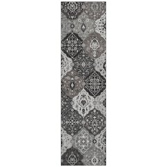 Machine Washable Indoor/Outdoor Chantille ACN2292 Gray 2'3" x 7'6" Runner Rug