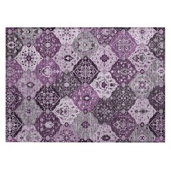Machine Washable Indoor/Outdoor Chantille ACN2292 Purple 1'8" x 2'6" Rug