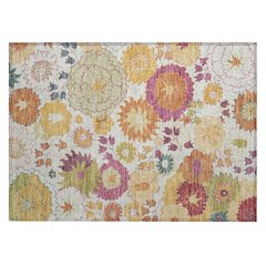Machine Washable Indoor/Outdoor Chantille ACN2293 Ivory 1'8" x 2'6" Rug