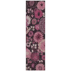 Machine Washable Indoor/Outdoor Chantille ACN2295 Pink 2'3" x 7'6" Runner Rug