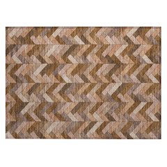 Machine Washable Indoor/Outdoor Chantille ACN2296 Orange 1'8" x 2'6" Rug