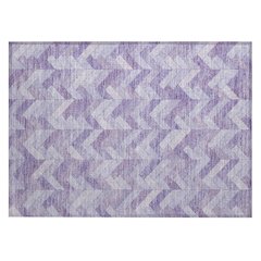 Machine Washable Indoor/Outdoor Chantille ACN2297 Purple 1'8" x 2'6" Rug
