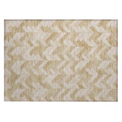 Machine Washable Indoor/Outdoor Chantille ACN2297 Gold 1'8" x 2'6" Rug