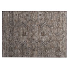 Machine Washable Indoor/Outdoor Chantille ACN2299 Brown 1'8" x 2'6" Rug