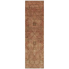 Machine Washable Indoor/Outdoor Chantille ACN2299 Orange 2'3" x 7'6" Runner Rug