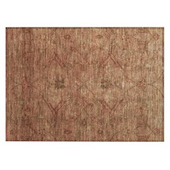 Machine Washable Indoor/Outdoor Chantille ACN2299 Orange 1'8" x 2'6" Rug