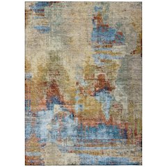 Machine Washable Indoor/Outdoor Chantille ACN2300 Brown 2'6" x 3'10" Rug